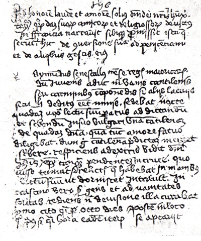 Facsímil de una de las obras de Lulio