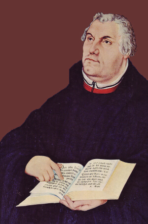 Martín Lutero, por Lucas Cranach el Viejo