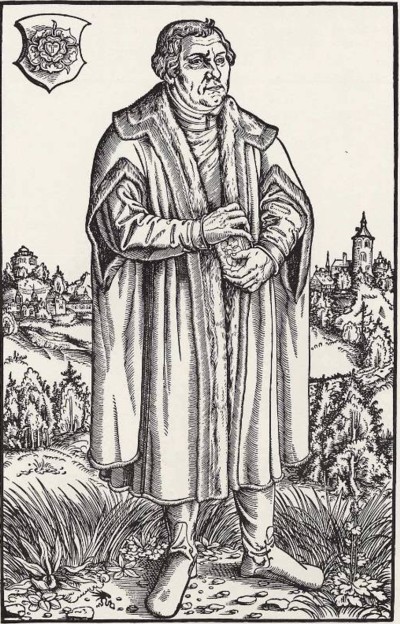 Martín Lutero, por Lucas Cranach el Viejo