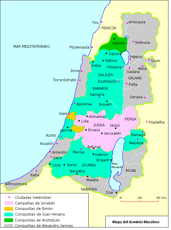 Mapa del dominio Macabeo