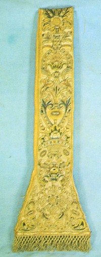 Manípulo del siglo XVIII.Museo Lázaro Galdiano, Madrid.