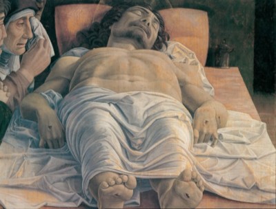 Cristo muerto, por Andrea Mantegna, 1480. Milán