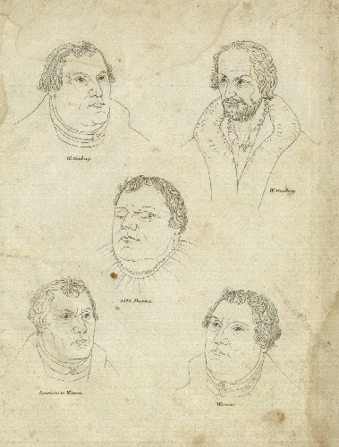 Efigies de Melanchthon y Lutero