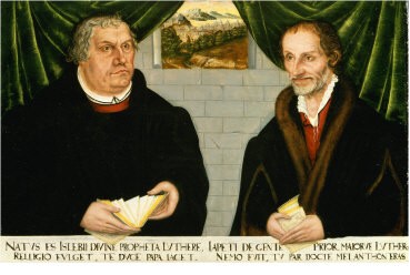 Lutero y Melanchthon, por Lucas Cranach el Joven