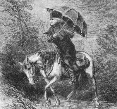 Predicador de circuito metodista. Library of Congress