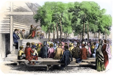 Predicador metodista en Eastham, Massachusetts, 1850