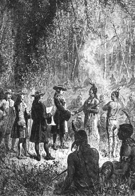 Misioneros moravos entre los indios