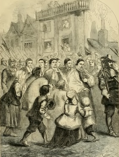 Los siete obispos conducidos a la TorreIlustración de Cassell's Illustrated History of England