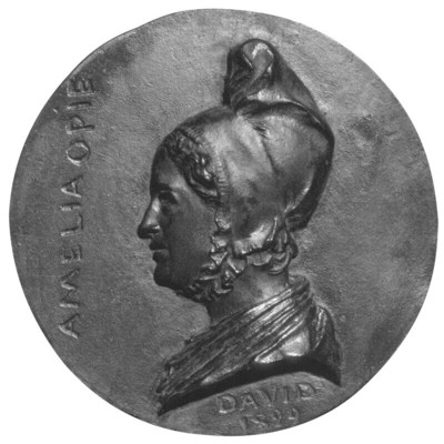 Amelia Opie, por Pierre-Jean David D'AngersNational Portrait Gallery