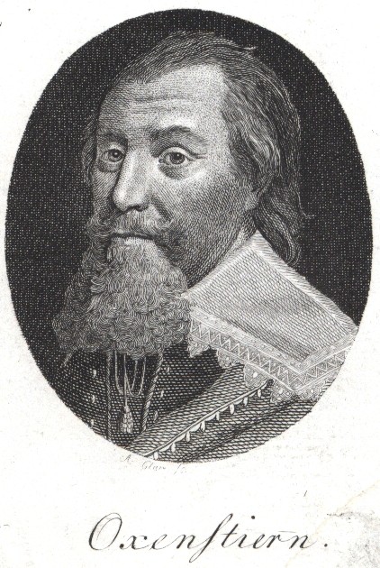 Axel Oxenstierna, grabado de A. Clar