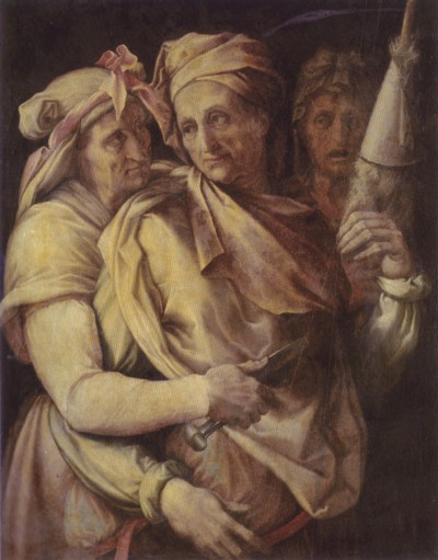 Las tres parcas, de Francesco Salviati.Galleria Palatina, Florencia