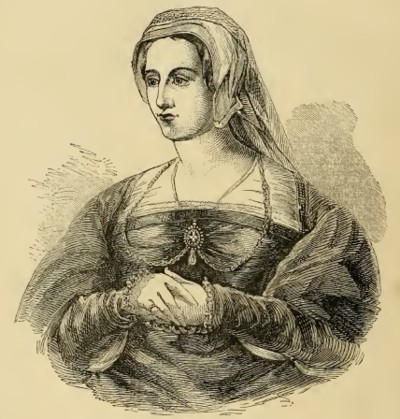 Catalina Parr, por Hans Holbein el JovenIlustración de Cassell's Illustrated History of England