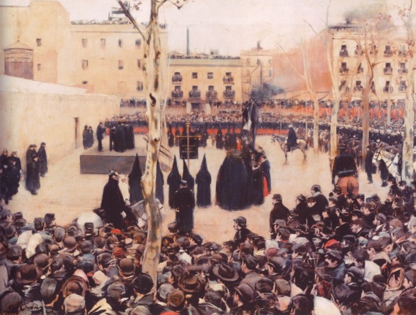 Garrote vil. Por Ramón Casas. Museo Español de Arte Contemporáneo. Madrid