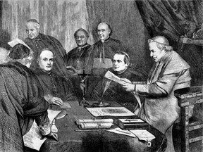 Pío IX y los presidentes de las sesiones del concilio