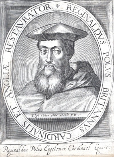 Reginald Pole, grabado de Nicolas de Clerc