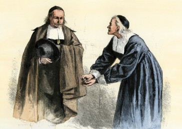 Puritanos debatiendo un asunto