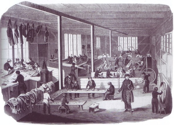 Rauhen Haus, grabado de 1855