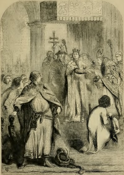 Ricardo II declarando su mayoría de edadIlustración de Cassell's Illustrated History of England