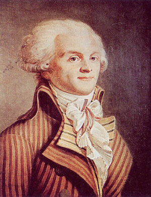 Un terrorista virtuoso: Maximilian Robespierre, por autor anónimo