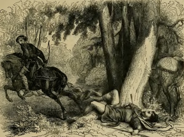 Muerte de William Rufus, ilustración de Cassell's Illustrated History of England
