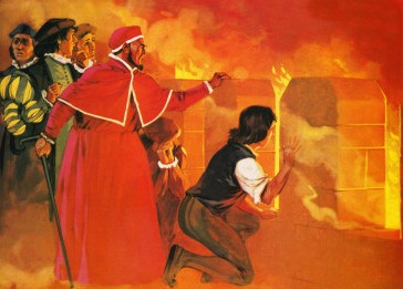 El papa Clemente VII contempla el saqueo e incendio de Roma