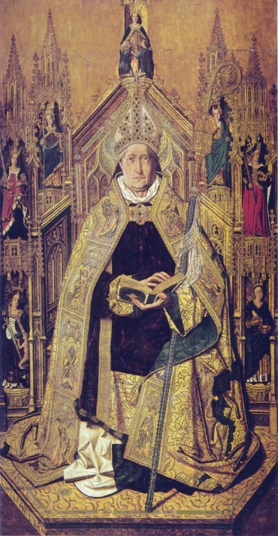 Santo Domingo de Silos, c. 1474/77, tabla de Bartolomé Bermejo. Museo del Prado, Madrid