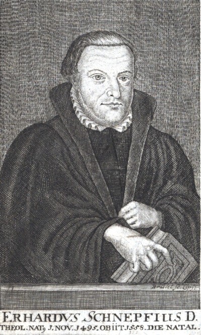 SCHNEPF, ERHARD (1495-1558)