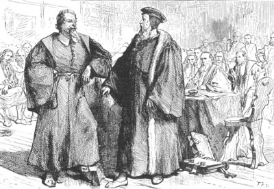 Calvino y Servet ante el tribunal de Ginebra