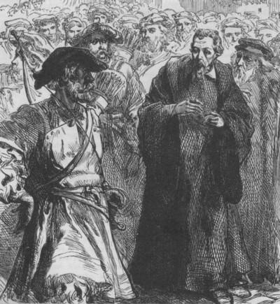 Miguel Servet camino de la hoguera