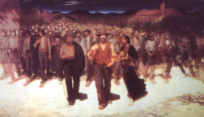 La marea humana, de Giuseppe Pelliza da Volpedo (1895)