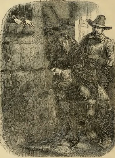 Strafford, en su camino a la ejecución, recibe la bendicióndel arzobispo Laud, ilustración deCassell's Illustrated History of England