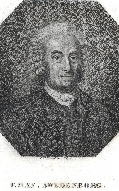 Emanuel Swedenborg, grabado de Karl Traugott Riedel