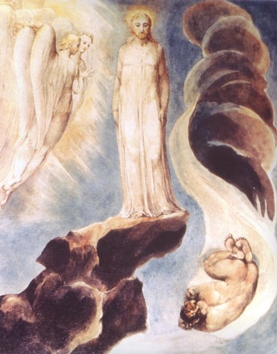 La tercera tentación de Cristo, por William Blake
