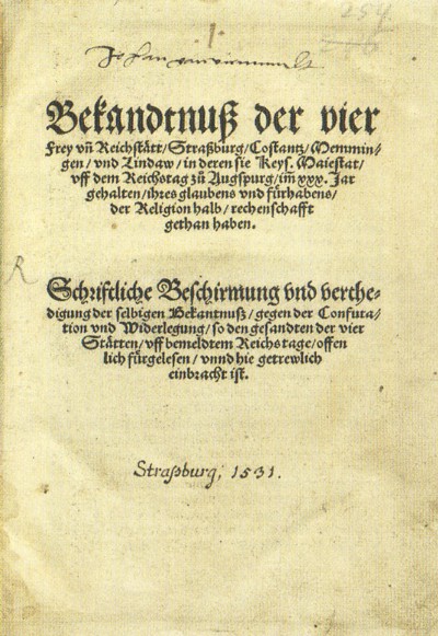 TETRAPOLITANA, CONFESIÓN