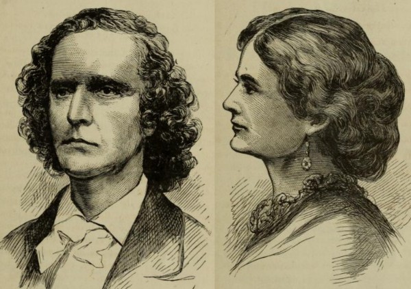 Theodore Tilton y su esposa