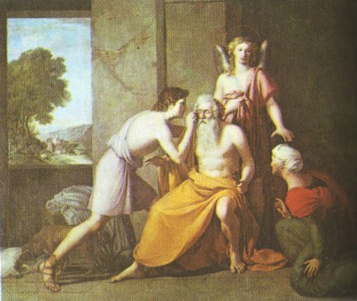 Curación de Tobías, por Rafael Tejeo. Iglesia de la Vera Cruz, Caravaca, Murcia