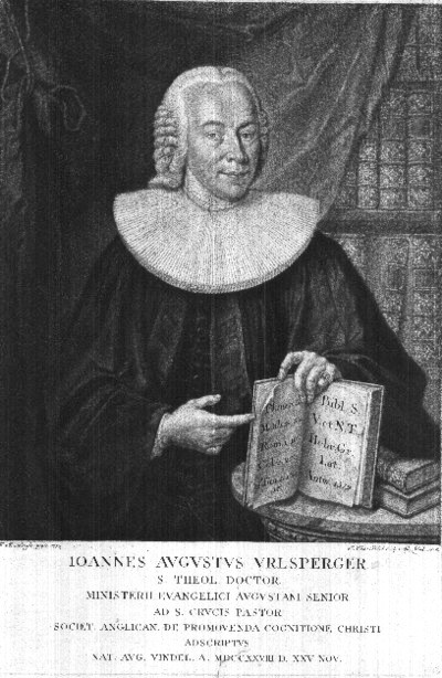URLSPERGER, JOHANN AUGUST (1728-1806)