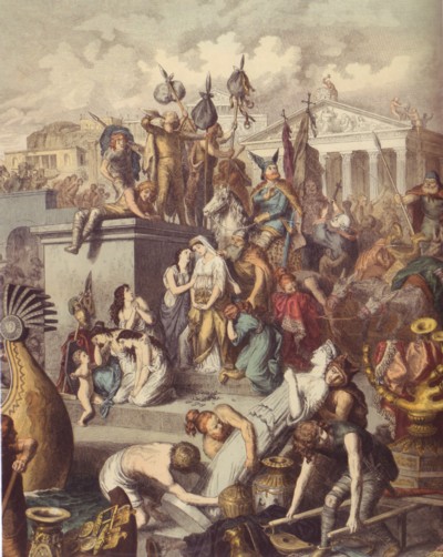 Saqueo de Roma por los bárbaros