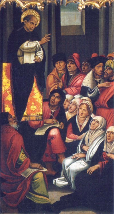 Vicente Ferrer predicando a los judíos.Museo de Bellas Artes de Valencia