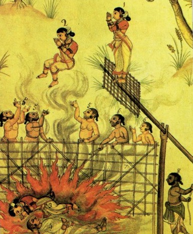 Quema de viudas en la India