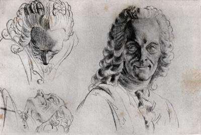 Bocetos sobre un busto de Voltaire
