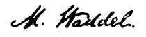 Firma de Moses Waddell