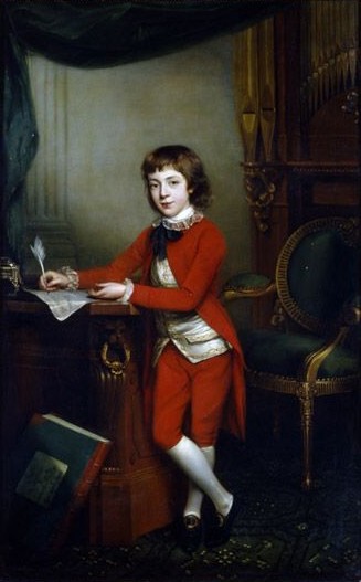 Samuel Wesley de niño, por John Russell
