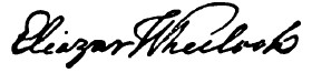 Firma de Eleazar Wheelock