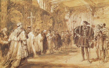 Enrique VIII y el cardenal Wolsey