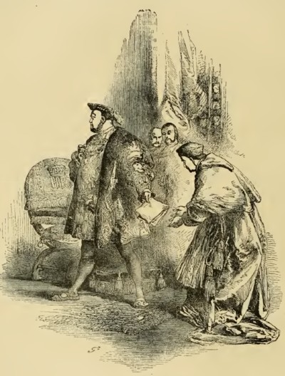 Destitución de Wolsey,Ilustración de Cassell's Illustrated History of England