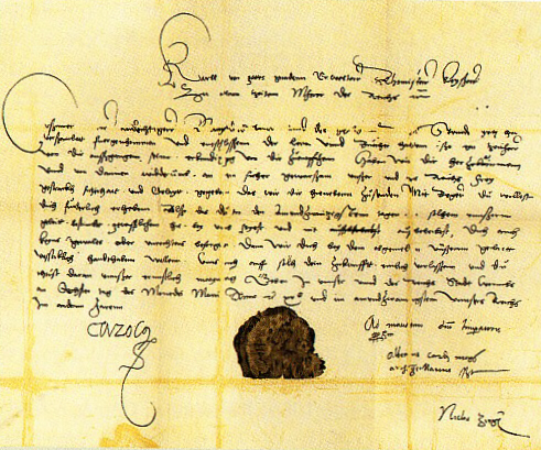 Citación para que Lutero se presentara en Worms ante Carlos V