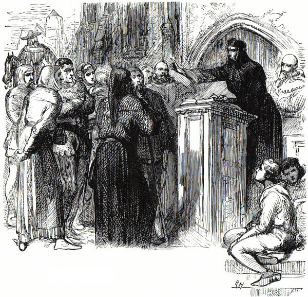 Wycliffe predicando al aire libre