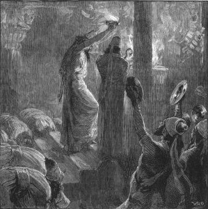 Sacerdotes zoroástricos realizan las funciones del culto